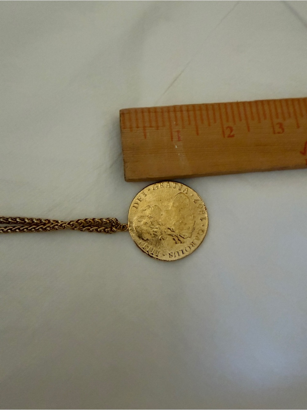 Gold Plated Coin Pendant Necklace - Elegant Women’s Jewelry - Picture 8 of 9